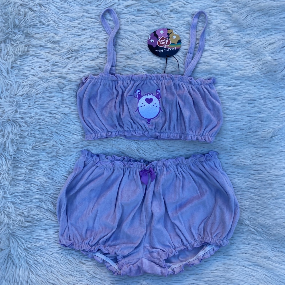 Women’s Care Bears Purple Pajama Set